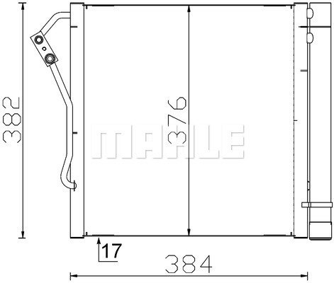 Condenser Air Conditioning 8FC351301-274 by BEHR