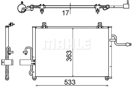 Condenser Air Conditioning 8FC351310-731 by BEHR