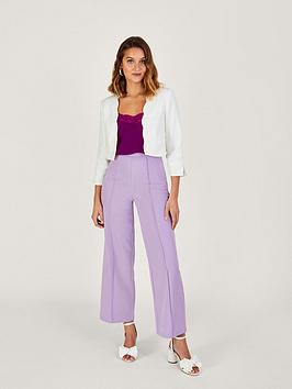 Monsoon Hortensia Sustainable Scallop Jacket - White, White, Size 8, Women