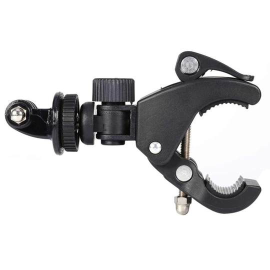 2 Pcs Black Bicycle Motorcycle Handlebar Handle Clamp Bar Camera Mount Tripod Adapter For Gopro Hero 2 3 3+