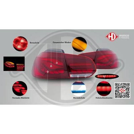 Taillight set HD Tuning 2215697 Diederichs 2215697
