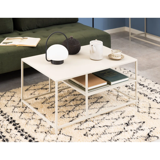 Newcastle Coffee Table Matt Sand Metal