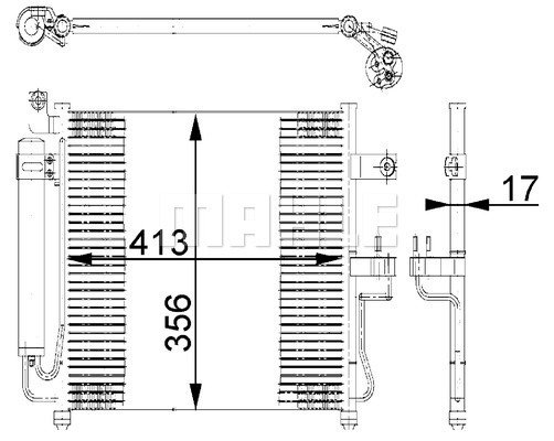 Condenser Air Conditioning 8FC351318-041 by BEHR