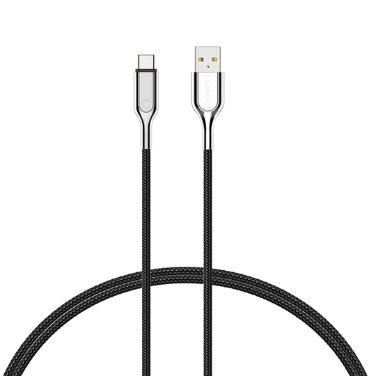 Cygnett Armoured 3.1 USB-C to USB-A (3Amp/60W) Cable 1M- Black