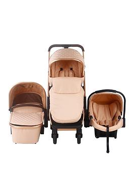 My Babiie Rose Gold Blush Quilted Travel System