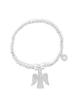 Say It With Diamonds Baby Guardian Bracelet - Sterling Silver