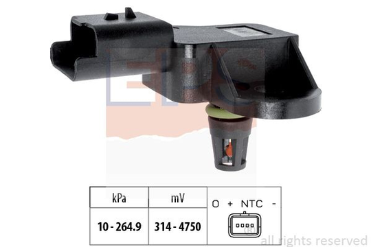 Air Pressure Sensor, height adaptation Made in Italy - OE Equivalent 1993137 EPS Facet 1993137