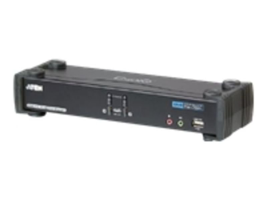 Aten 2 Port Dual-link Dvi / Usb 2.0 Kvmp Switch With Audio Support (2 Kvm Cables Included)