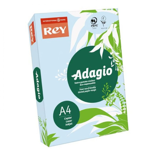 Rey Adagio A4 80gsm Blue (Ream 500 Sheets)