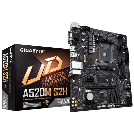 Gigabyte A520M S2H AMD Socket AM4 mATX Motherboard