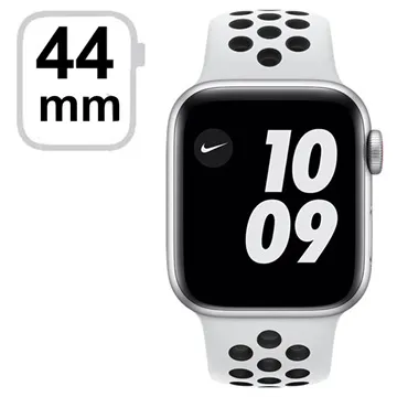 Apple Watch Nike SE Wi-Fi MYYH2FD/A (Pure Platinum/Black Sport Band) - 44mm - Silver