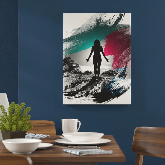 'Mountain Yoga Pose' Graphic Art Print Poster