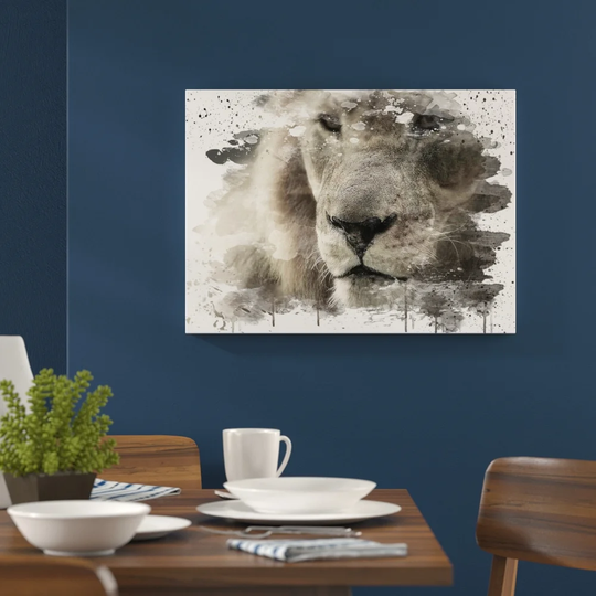 'Lion' Graphic Art Print Poster
