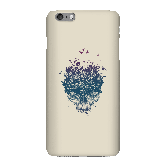 Balazs Solti Skulls And Flowers Phone Case for iPhone and Android - iPhone 6 Plus - Snap Case - Gloss