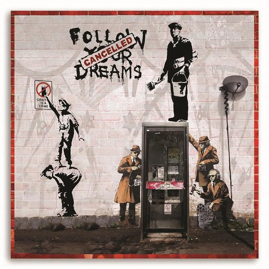 Canvas Print Banksy Street Art