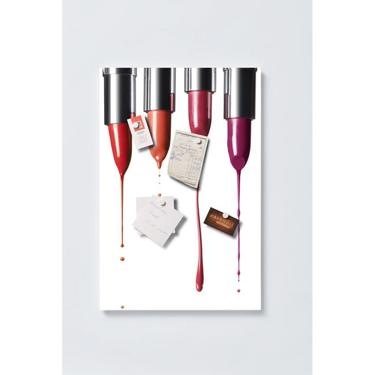 Lipstick Magnetic Wall Mounted Cork Board