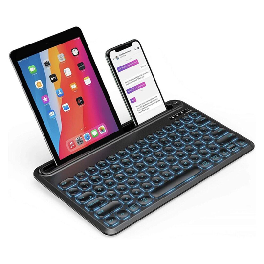 Jelly Comb Rechargeable Wireless LED Backlit Keyboard UK Layout