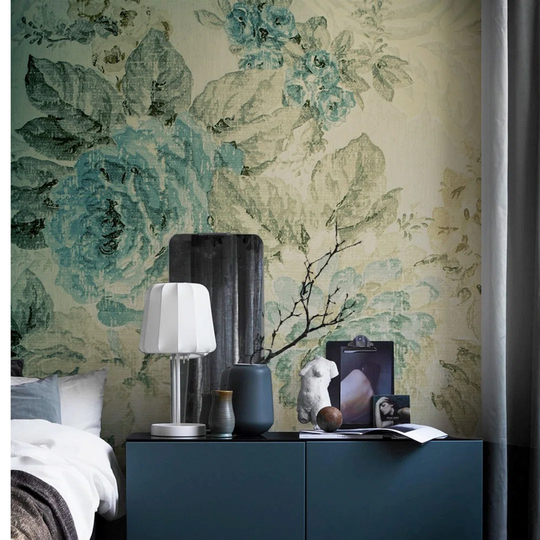 Ohlson Woven Vintage Flowers Wallpaper