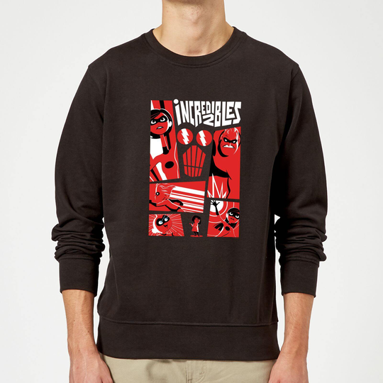 The Incredibles 2 Poster Sweatshirt - Black - L - Black