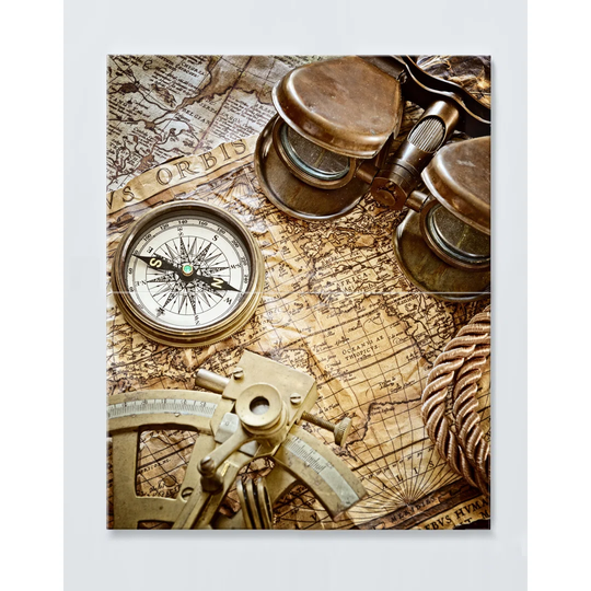Travel Motif Magnetic Wall Mounted Cork Board