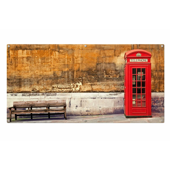 London Telephone Booth Magnetic Wall Mounted Photo Memo Board