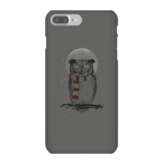 Balazs Solti Owl And Moon Phone Case for iPhone and Android - iPhone 7 Plus - Snap Case - Gloss