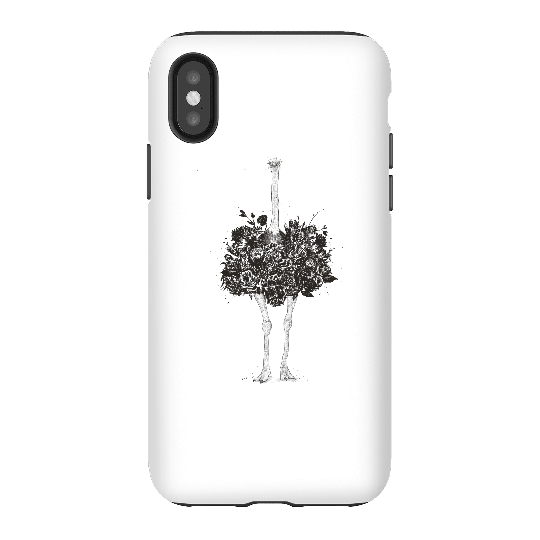 Balazs Solti Ostrich Phone Case for iPhone and Android - iPhone X - Tough Case - Gloss