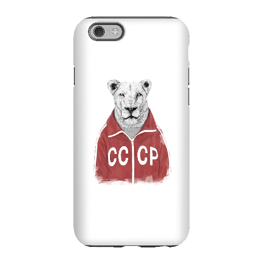 Balazs Solti CCCP Lion Phone Case for iPhone and Android - iPhone 6 - Tough Case - Gloss