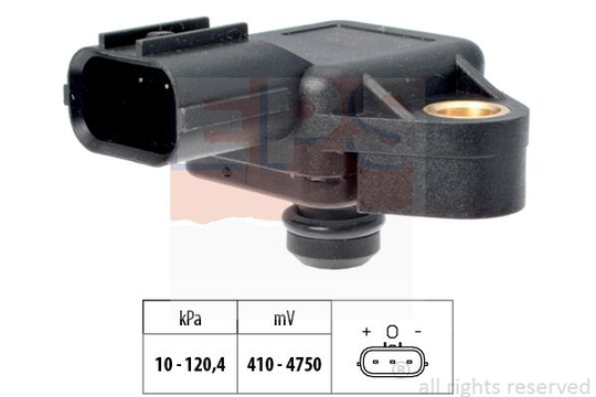 Air Pressure Sensor, height adaptation Made in Italy - OE Equivalent 1.993.390 EPS Facet 1993390