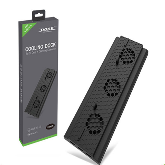 Xbox One X Cooler Vertical Stand USB HUB Adapter Ports for Microsoft
