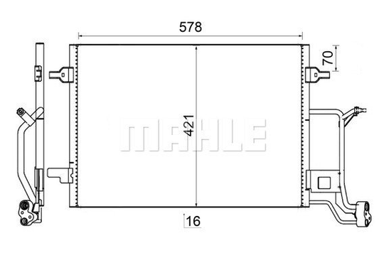Condenser Air Conditioning 8FC351038-434 by BEHR