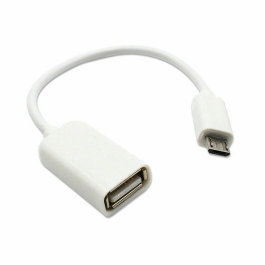 For Linx 7 USB OTG Cable Male Type Adapter Data Sync White
