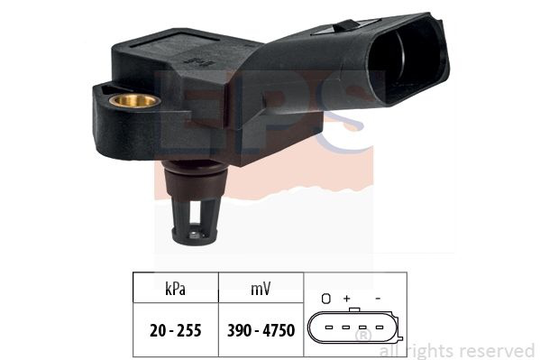 Air Pressure Sensor, height adaptation Made in Italy - OE Equivalent 1.993.188 EPS Facet 1993188