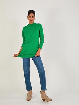 Monsoon High Neck Longline Jumper