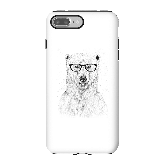 Balazs Solti Polar Bear And Glasses Phone Case for iPhone and Android - iPhone 7 Plus - Tough Case - Matte