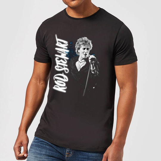 Rod Stewart Poster Men's T-Shirt - Black - XS