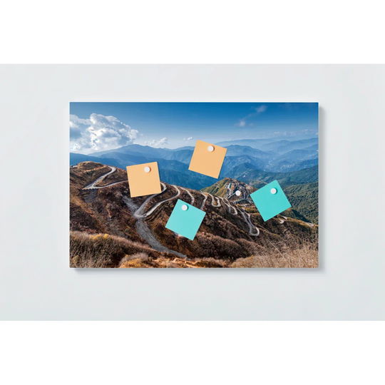 Silky Meadow Magnetic Wall Mounted Cork Board