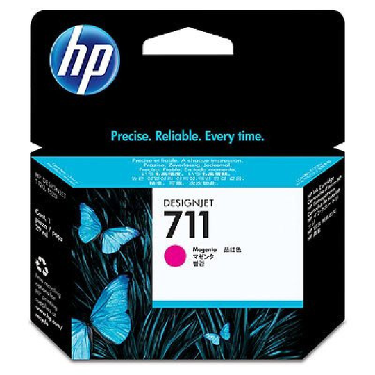 HP 711 Magenta Original Ink Cartridge - Standard Yield 29ml - CZ131A