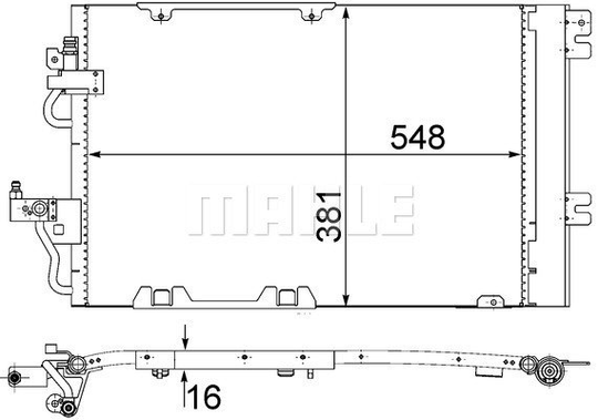 Condenser Air Conditioning 8FC351301-774 by BEHR