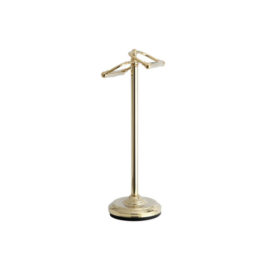 Kingston Brass CC2202 Vintage Freestanding Toilet Paper Stand, Polished Brass