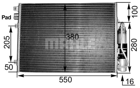 Condenser Air Conditioning 8FC351300-491 by BEHR