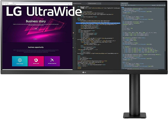 LG 34'' UltraWide Ergo QHD IPS HDR Monitor with FreeSync