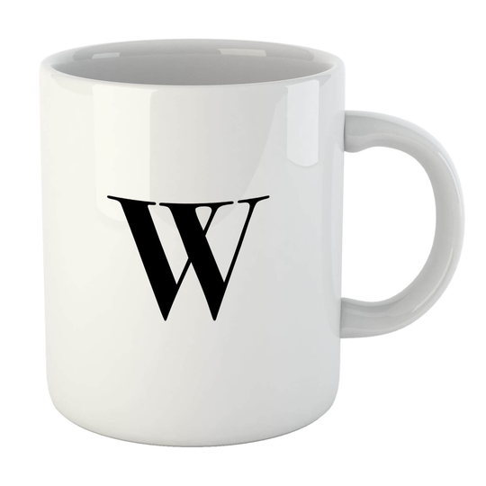 Bodoni Alphabet Mugs - W Mug