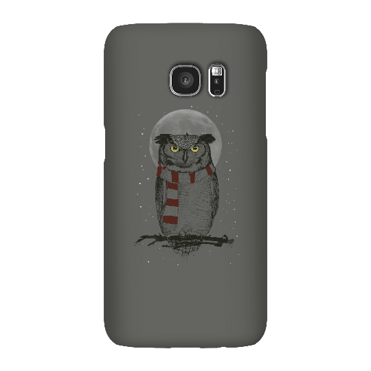 Balazs Solti Owl And Moon Phone Case for iPhone and Android - Samsung S7 - Snap Case - Gloss