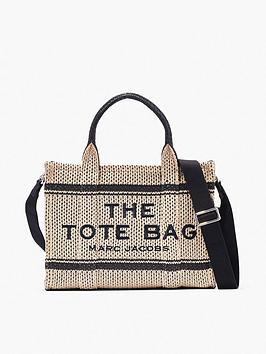 Marc Jacobs The Medium Straw Jacquard Tote Bag - Natural