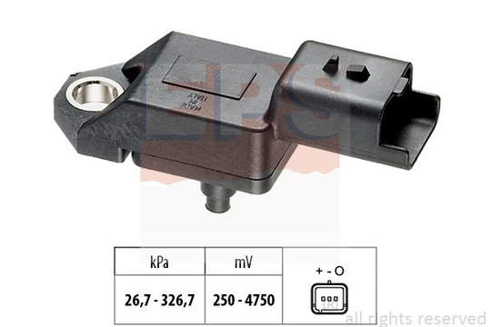 Air Pressure Sensor, height adaptation Made in Italy - OE Equivalent 1.993.136 EPS Facet 1993136