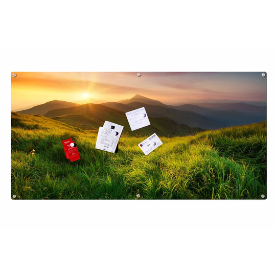 Sunrise Magnetic Wall Mounted Photo Memo Board