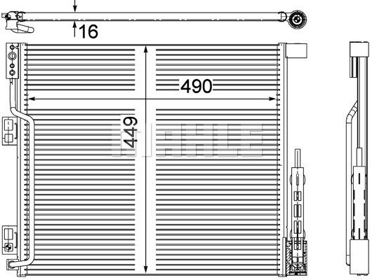 Condenser Air Conditioning 8FC351309-181 by BEHR
