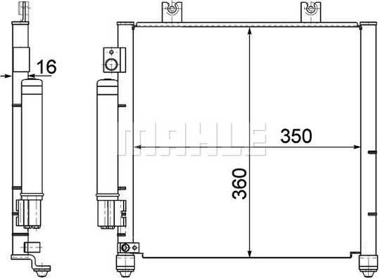 Condenser Air Conditioning 8FC351301-411 by BEHR