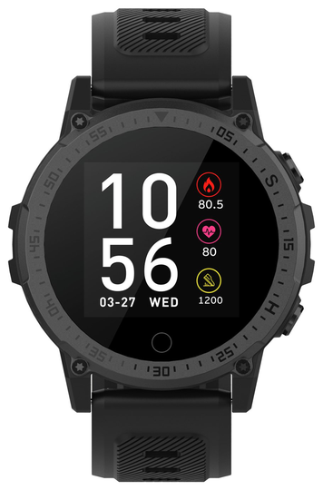 Reflex Active Series 5 Sport Black Silicone Smart Watch